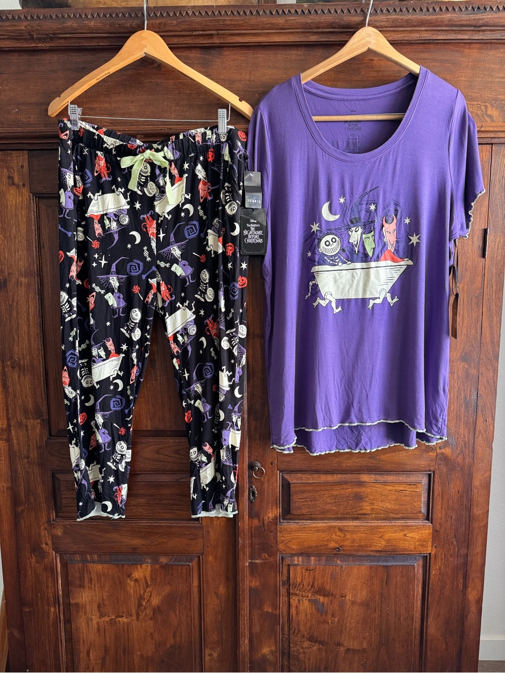Torrid Disney Nightmare Before Christmas Sleep Pajama Set NWT Size 1 14-16 1X